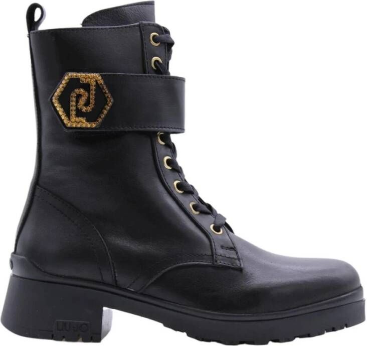 Liu Jo New Nancy 37 leren veterboots zwart - Foto 2