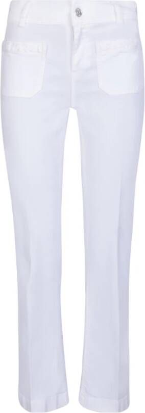 Liu Jo Witte Bootcut Stretch Katoenen Jeans