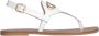 Liu Jo Witte Casual Leren Dames Sandalen - Thumbnail 1