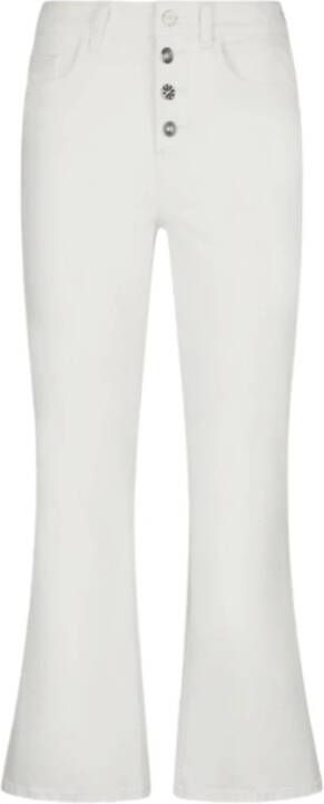 Liu Jo Hoge taille bootcut witte jeans