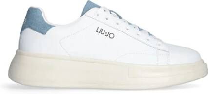 Liu Jo Witte Leren Hoge Zool Sneakers - Foto 2