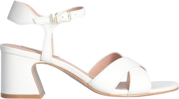 Liu Jo Witte Leren Sandalen Vrouwen White Dames