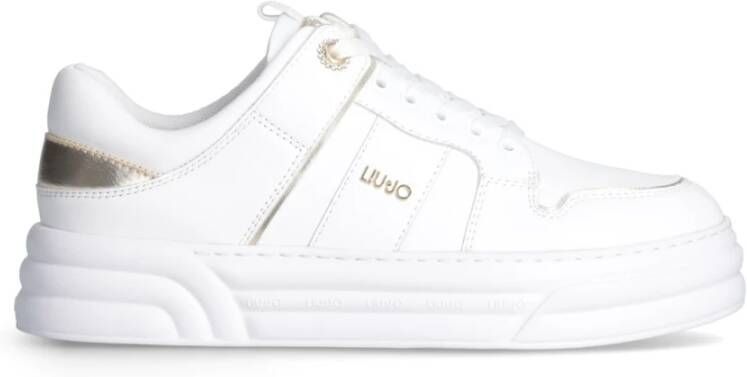 Liu Jo Leren Dames Sneakers met Vetersluiting White Dames