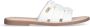 Liu Jo Witte platte sandalen met saffiano-print - Thumbnail 1