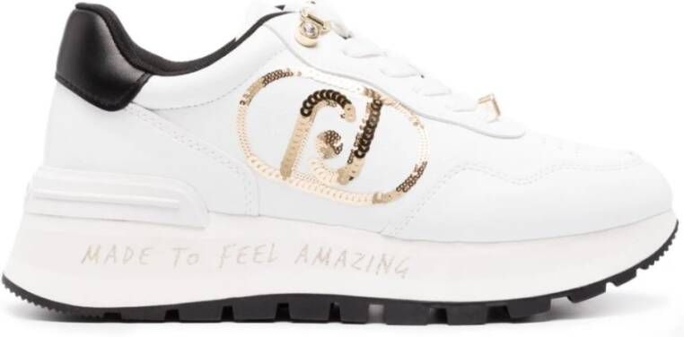 Liu Jo Witte Sneakers Geweldig 20 Spreading Tumbled SP White Dames - Foto 5