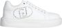 Liu Jo Witte sneakers met strass en metalen oogjes - Thumbnail 1