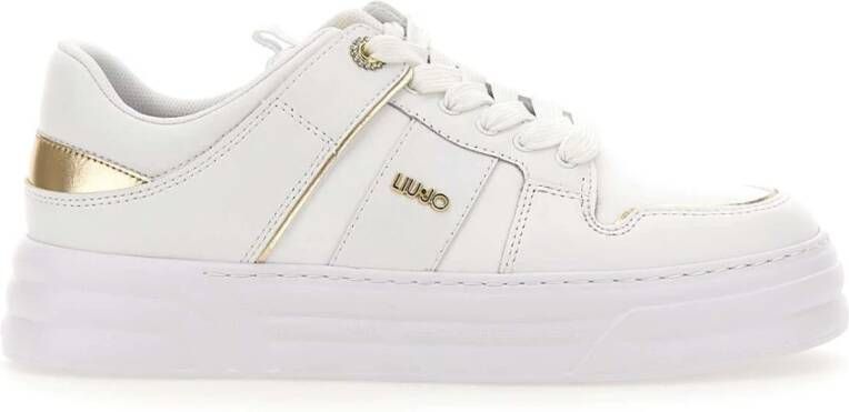 Liu Jo Leren Dames Sneakers met Vetersluiting White Dames
