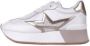Liu Jo Witte Leren Sneakers met Gouden Details White Dames - Thumbnail 5