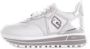 Liu Jo Witte leren sneakers met metalen details White Dames - Thumbnail 3