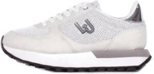 Liu Jo Witte sportsneakers met suède leer
