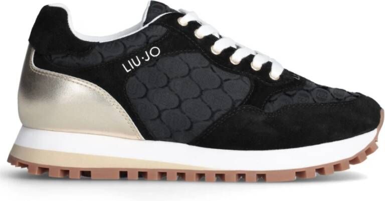 Liu Jo Wonder Sneakers in Zwart Leer