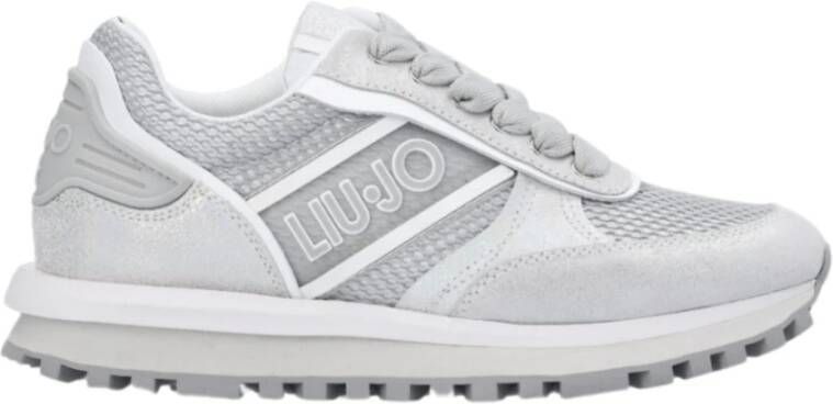 Liu Jo Wonder Up 3 Grijze Leren Sneakers