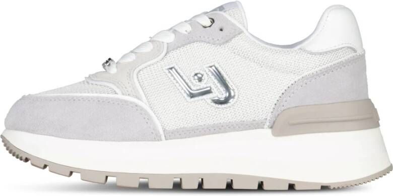 Liu Jo Zilveren Strass Logo Sneakers Multicolor Dames