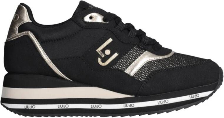 Liu Jo Zwarte Casual Synthetische Sneakers voor Vrouwen Black Dames
