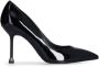 Liu Jo Zwarte lak hart halslijn pumps - Thumbnail 1