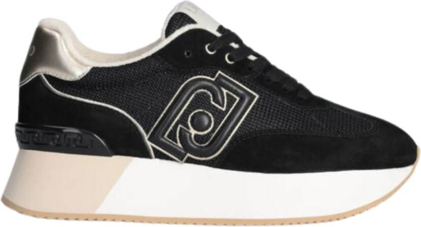 Liu Jo Zwarte platte schoenen D Sneakers Spot TV Black Dames