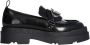 Liu Jo Zwarte platte schoenen met metalen logotoebehoren Black Dames - Thumbnail 3