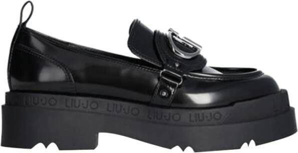 Liu Jo Zwarte platte schoenen voor dames Black Dames