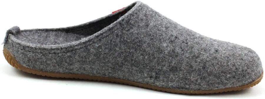Living Kitzbühel Pantoffels Schweizer Kreuz 3886 610 Grau Grijs Wolvilt LK38860610 - Foto 2