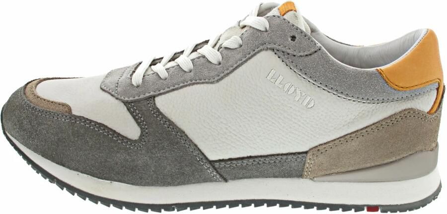 LLOYD Sneakers laag grijs donkergrijs oranje wit - Foto 7