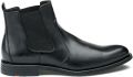 Lloyd Chelsea boots van leer met treklus model 'EEZY' - Zwart