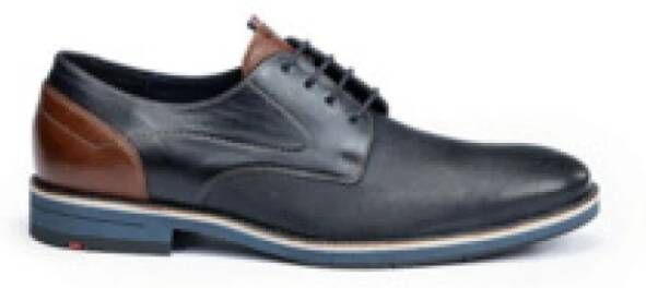 Lloyd Harris Midnight Blue Heren Nette Veterschoen Blauw - Foto 3