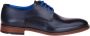 Lloyd Riviers Blauw Geklede Schoen Uitneembaar Voetbed - Thumbnail 2