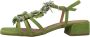 Lodi Elegant High Heel Sandals Green Dames - Thumbnail 2