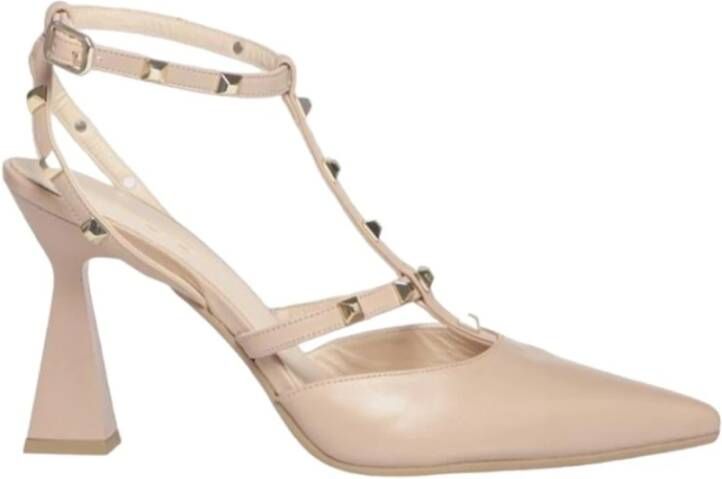 Lodi Nude Leren Jurkschoenen voor Vrouwen Beige Dames
