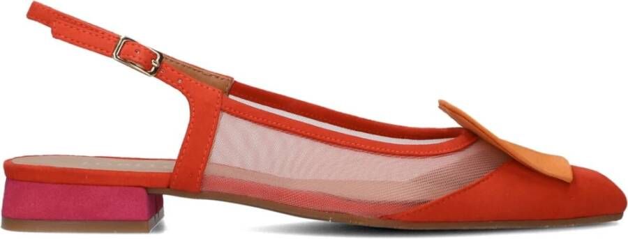 Lodi Rode Slingbacks Bro5264 Elegante Damesschoenen