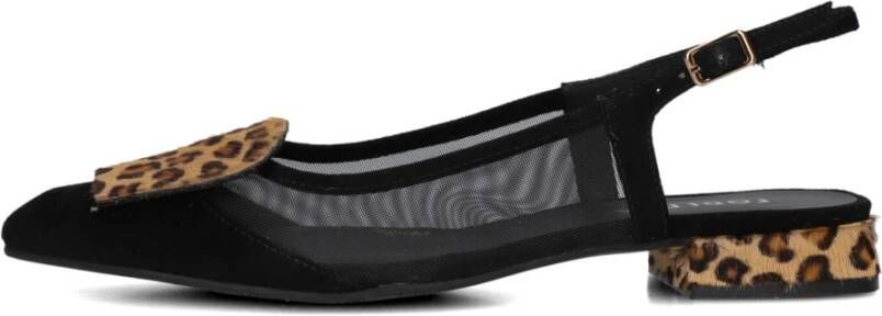Lodi Zwarte Slingback Damesschoenen