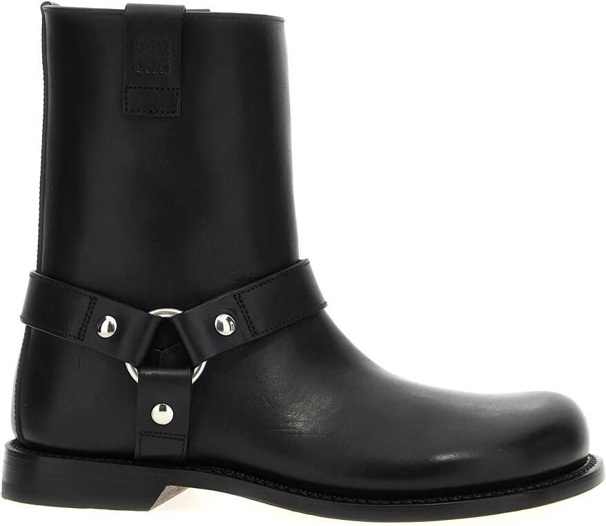 Loewe Boots 'Campo Biker' Ankle Boots in zwart