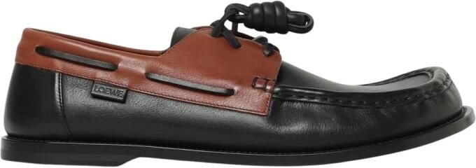 Loewe Leren Bootschoenen met Vetersluiting en Ronde Neus - Foto 2