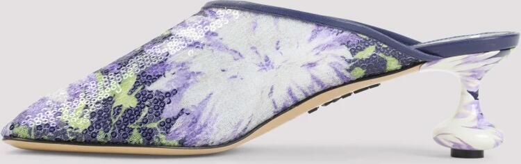 Loewe Pailletten Bloe Muiltjes Hakken