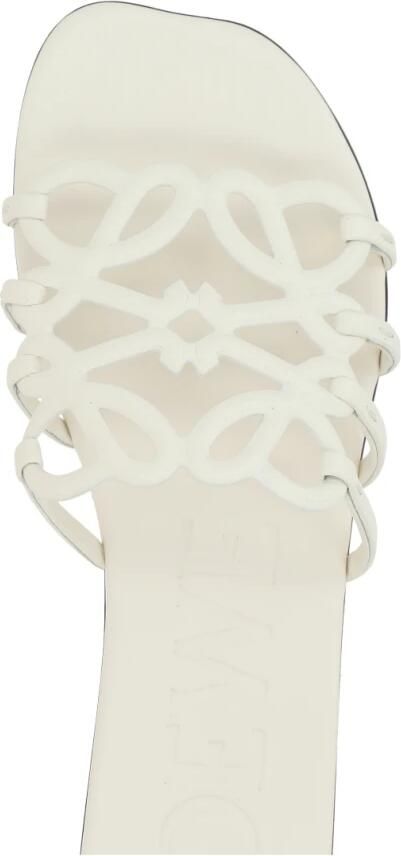 Loewe Witte Anagram Slide Sandalen - Foto 2