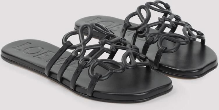 Loewe Zwarte Leren Sandalen voor Vrouwen - Foto 2