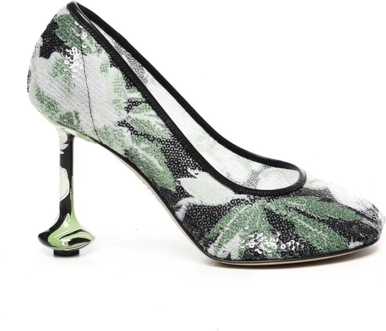 Loewe Paillet Bloem Hiel Schoenen