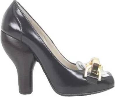 Loewe Pre-owned Leather heels Black Dames