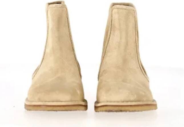 Loewe Pre-owned Suede boots Beige Dames