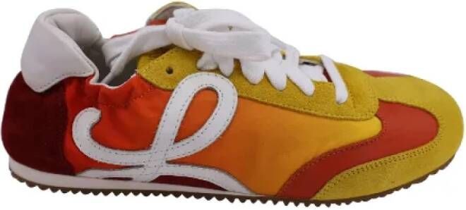 Loewe Pre-owned Suede sneakers Multicolor Dames