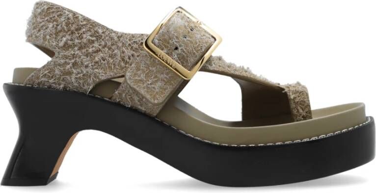 Loewe Sandalen Ease Heel Sandal 90 in bruin