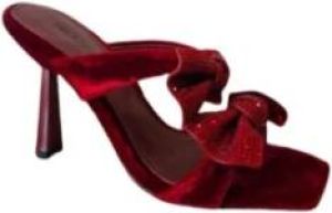 Lola Cruz Heeled Mules Rood Dames