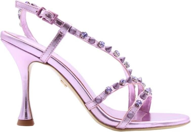 Lola Cruz Hoge hak sandalen voor stijlvolle vrouwen Roze Dames