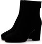 Lola Cruz Zwarte rits hakken leren laarzen Black Dames - Thumbnail 5