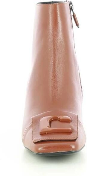 Lola Cruz Cognac Laarsjes met Hak