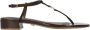 Lola Cruz Metalen versierde leren platte sandalen - Thumbnail 1