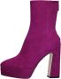 Lola Cruz Blokhak Ritslaarzen in Morado Purple Dames - Thumbnail 1