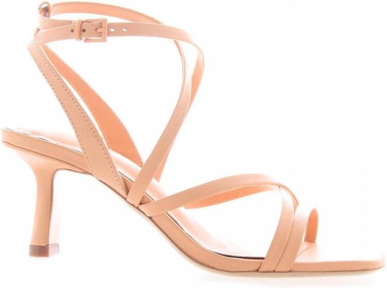 Lola Cruz Hoge hak sandalen met stoffen details Orange Dames - Foto 7