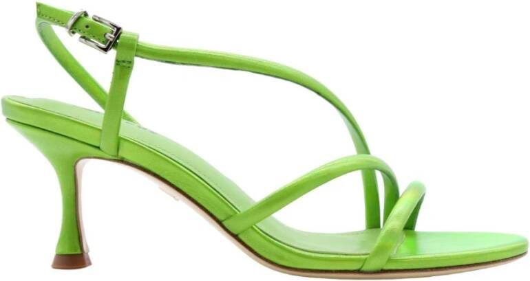 Lola Cruz Slanke hoge hak sandalen Groen Dames