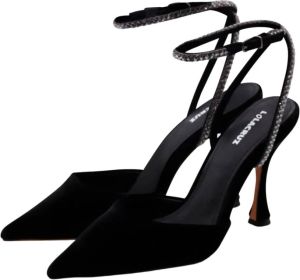 Lola Cruz Zwarte Glitter Pumps Zwart Dames